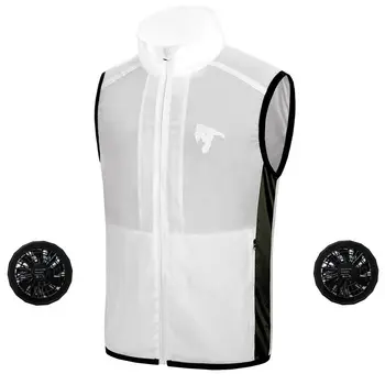 

Summer Cooling Fan Vest Smart Air Conditioner Clothing Sun Protection Skin Clothing Jacket Outdoor Vests 83
