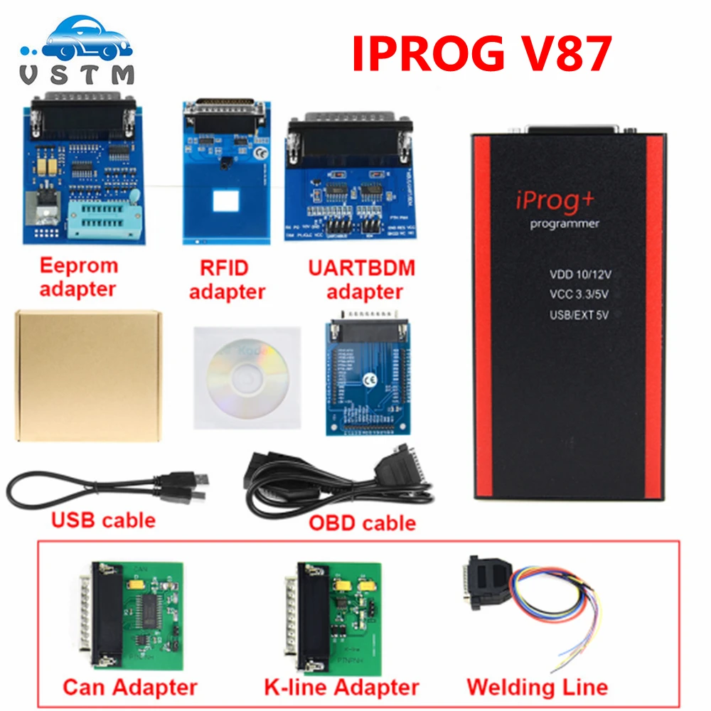 Программатор IPROG Pro 2019 V86 с полным блоком управления Iprog + Eeprom IMMO автомагнитола