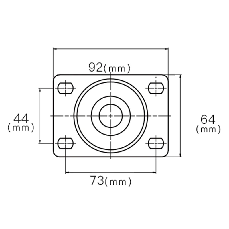 1 шт. сверхмощный 3 дюймовый резиновый поворотный ролик колесики тормоза с