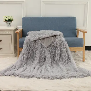 

Sofa Blanket Home Decoration Double Layer Plush PV Velvet Gift Shooting Tool Background Autumn and Winter Warm