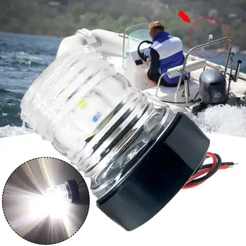 

1Pc Waterproof Marine Boat 12V LED Navigation Light Yacht Light Navigation Anchor Light 360 Degree Round Boat Light