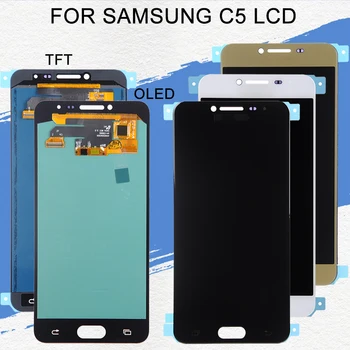 

Dinamico 5.2Inch Super Amoled C5000 Lcd Screen For Samsung Galaxy C5 LCD Display With Touch Panel Glass Digitizer Assembly