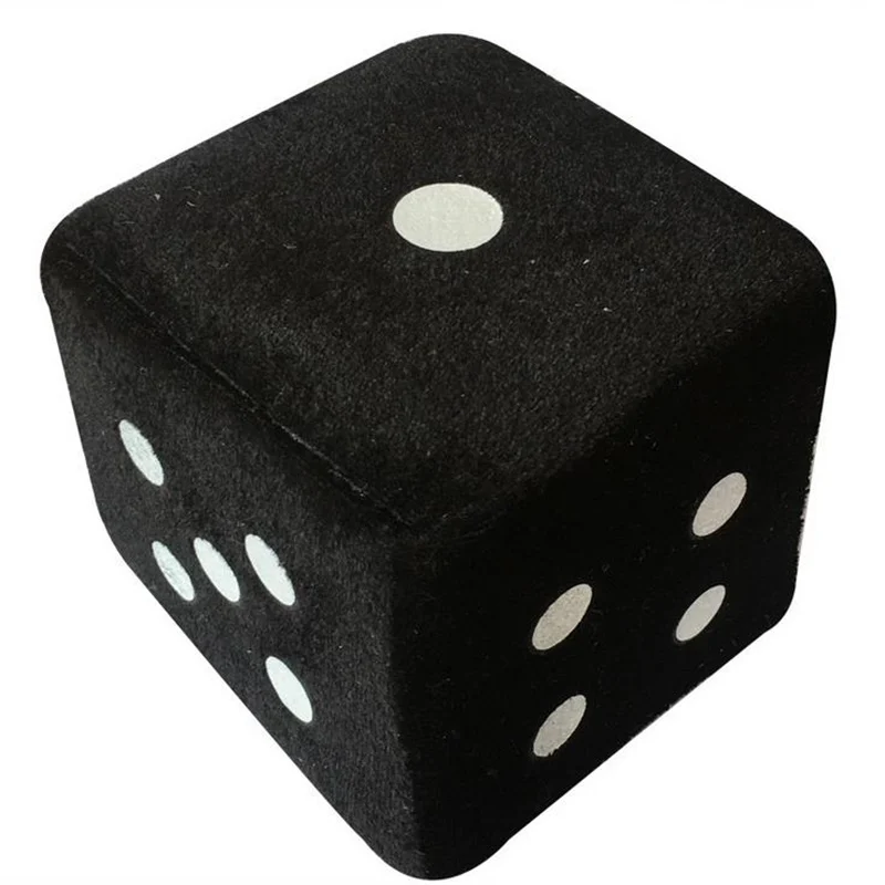 DoreenBeads 10x10x10cm Creative Cube Dice Plush Toys Pet Dog Chew Toys for Cats Dogs Puppy Tooth Cleaning Playing Fun At Home