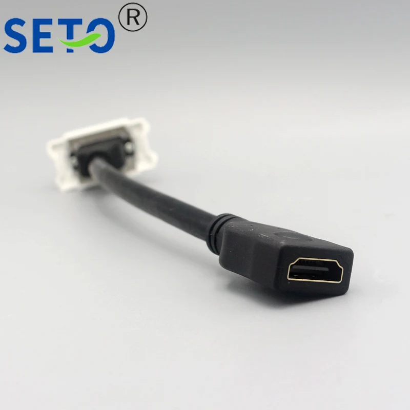 SeTo 128 Тип HDMI модуль с расширенным линейным разъемом Keystone для настенной плиты Разъем