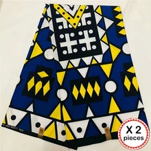 Высококачественная африканская вощеная ткань принтом хлопок 12 ярдов Анкара Гана DIY швейный материал для африканского воскового платья 03