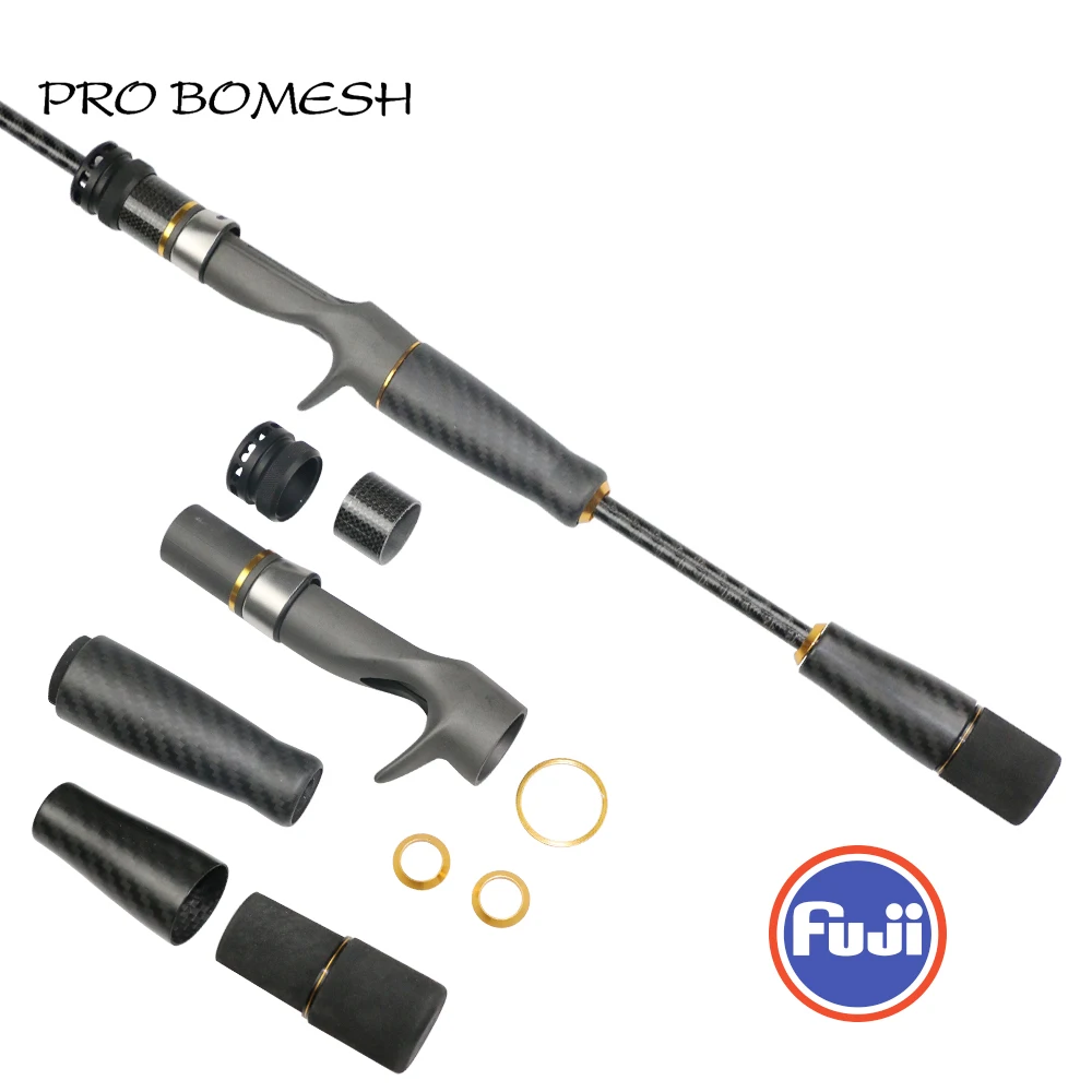 Pro Bomesh 1Set Fuji ACS ECS Reel Seat Carbon Fiber Split Grip