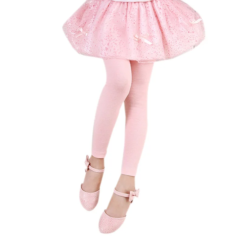 Весенние хлопковые леггинсы для маленьких девочек; Милая юбка-брюки для маленьких девочек; длинные брюки для маленьких девочек 3-10 лет
