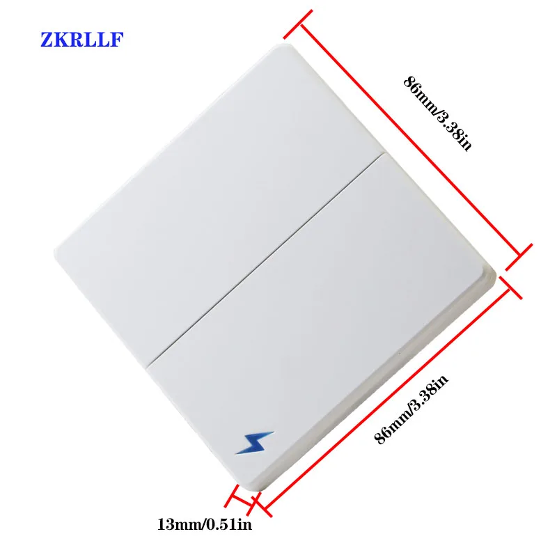 Smart Light Switch 433MHz AC110V 220V Wireless Wall Switches Remote Control 2 gang home Wall button Ceiling Lamp-6