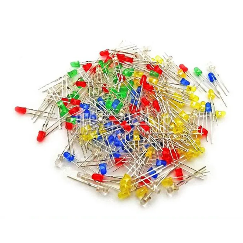 

1000pcs Red LED 3MM light-emitting diode Red Green Yellow Blue White