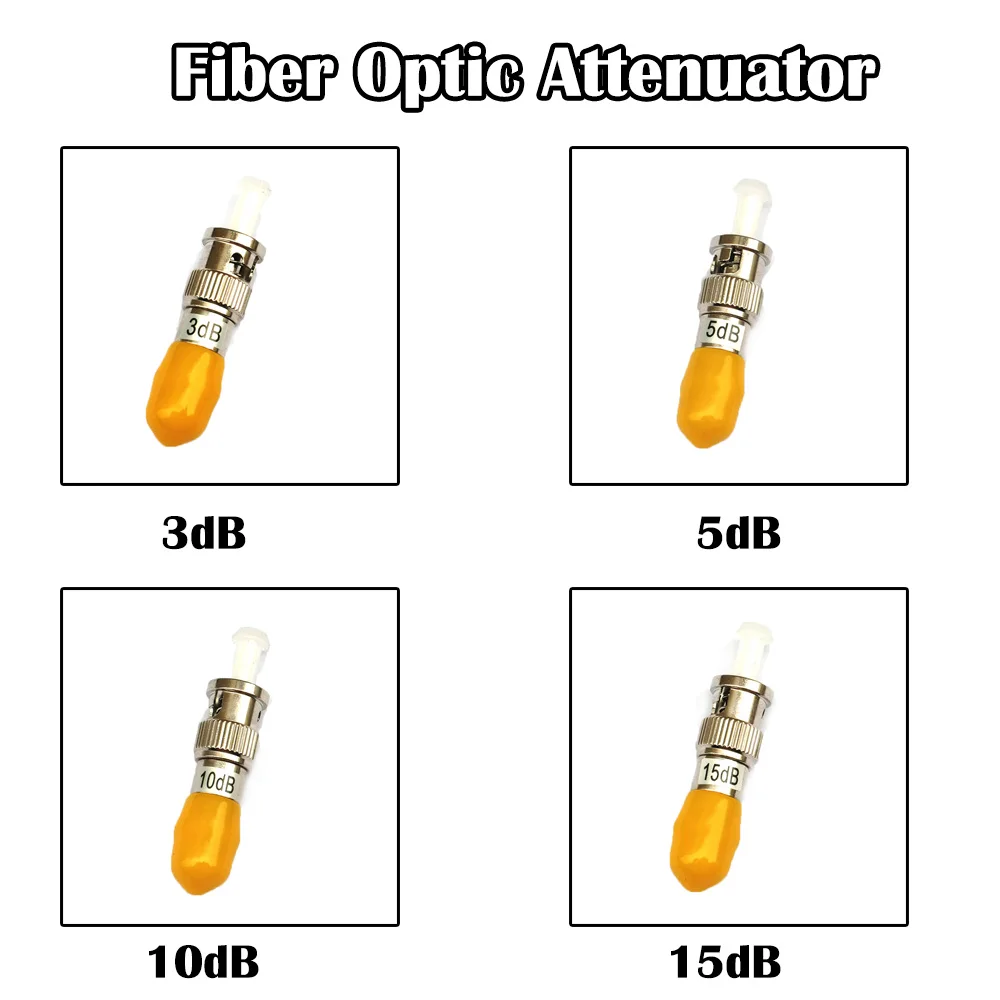 Оптоволоконный аттенюатор 5 шт./лот ST Мама-папа 3 дБ 10 15 SM одномодовый Simplex FTTH |