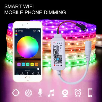 

WiFi Smart Dimming LED Controller APP Control Smart Voice Compatible Alexa Google Home,For DC12V-24V WS2811 SM16703 UCS1903