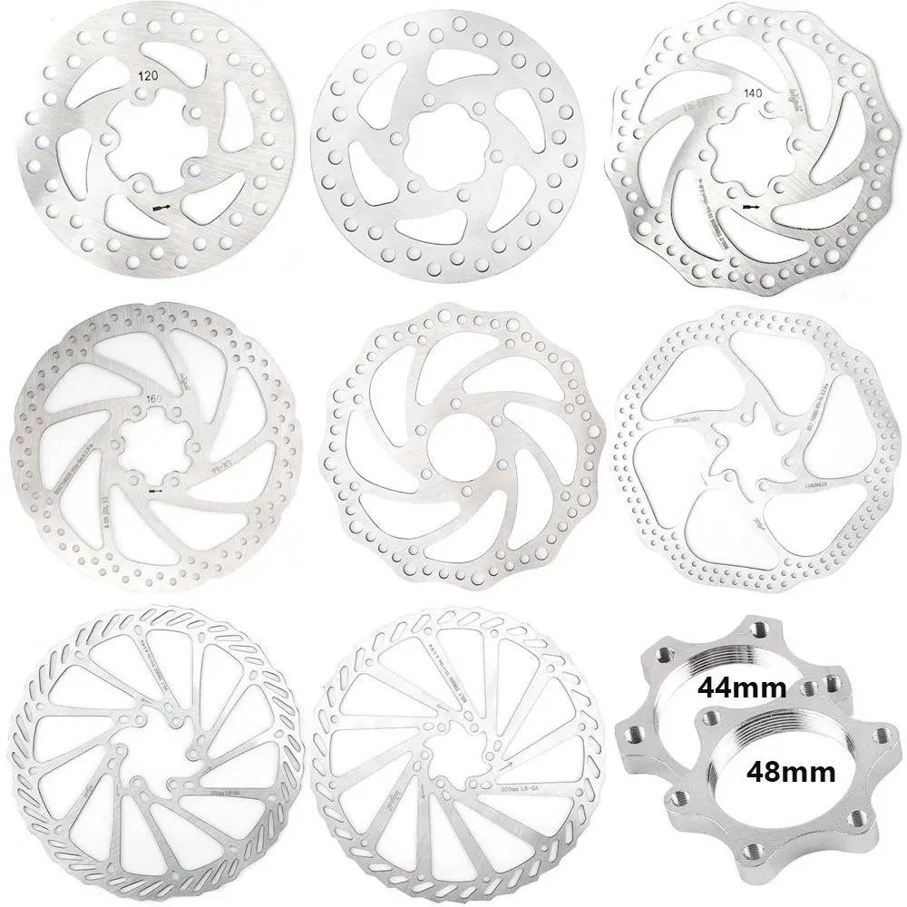 Stainless Steel Rotor Disc Brake 6 Inches For MTB Mountain Road Cruiser Bike Bicycle Parts Accessories 203mm/180mm/160mm/140mm
