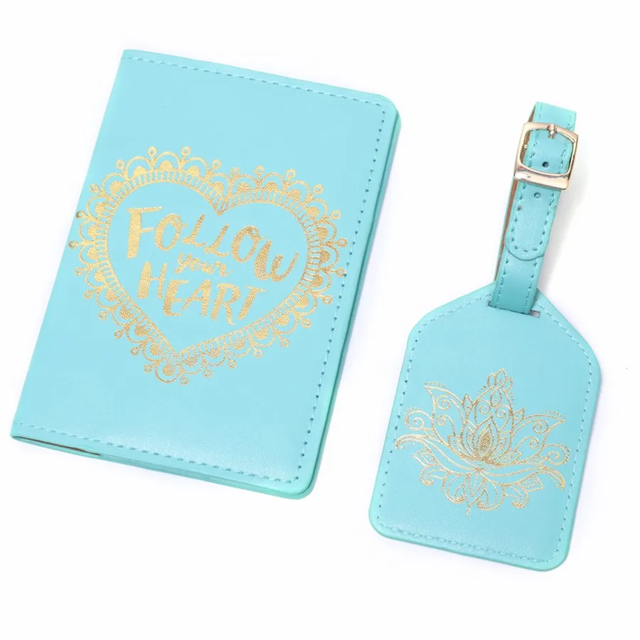 

Passport Cover Added Luggage Tag Sell by Set Credit Card HolderTravel Accessories Name ID Address Trunk Luggage Tags CH01LT11D