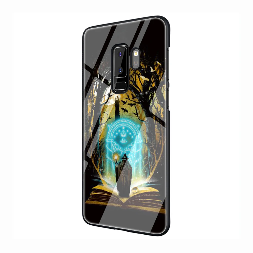 EWAU Властелин колец Стекло чехол для телефона для samsung Galaxy S7 8; большие размеры 9, 10; плюс 10 плюс Note8 9 10 плюс A10 20 30 40 50 60 70