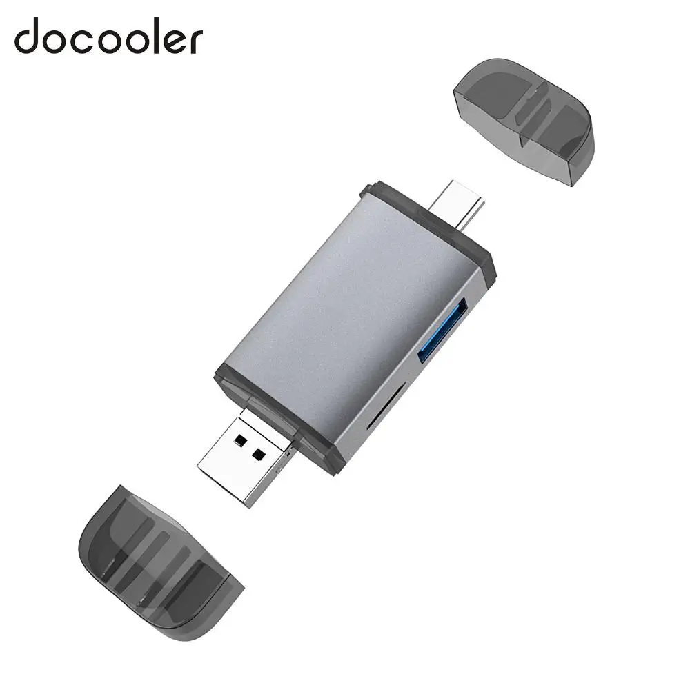 Compact Design Type-C // USB3.0 Card Reader Made of Aluminum Alloy Mini Multi-Function Card Reader Support OTG with Micro USB Mobile Devices