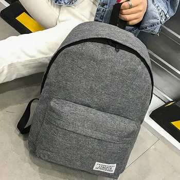 

Simple Canvas Backpack Male High Quality School Bag Laptop Backpack Female Travel Men Bagpack Casual Stachels Rucksack Mochila
