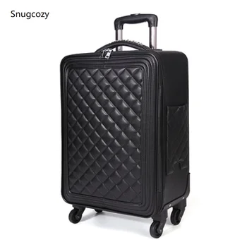 

Snugcozy International fashion 16/20/24 inch size Handbags and Rolling Luggage Spinner brand Noble luxury Boarding Suitcase