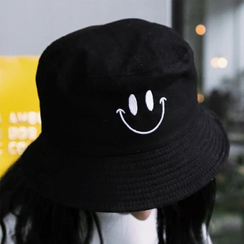 

Unisex Fisherman Embroidered Men And Woman Hat Foldable Bucket Hat Beach Sun Hat Street Headwear Outdoor Cap