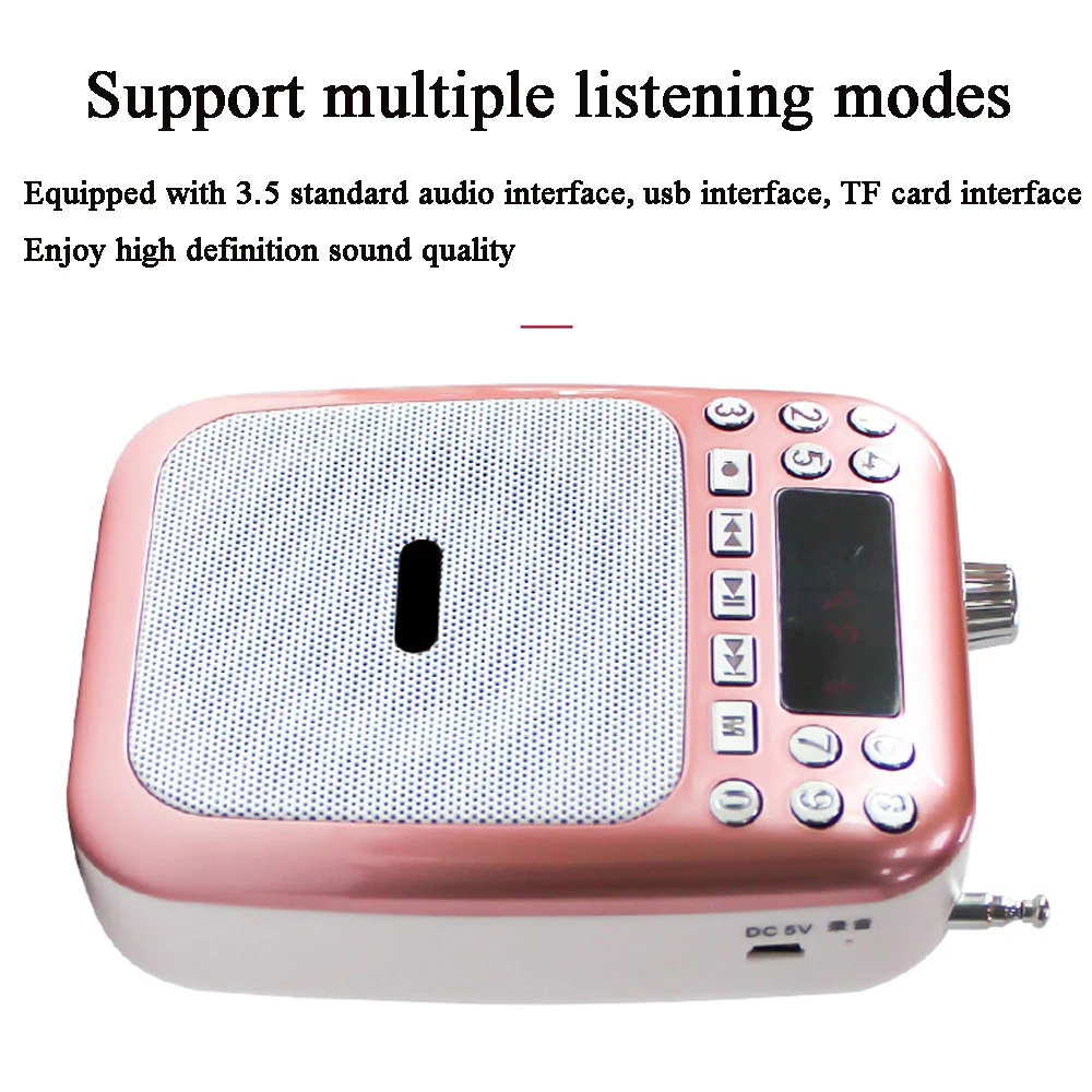 

Mini Portable professional loudspeaker teaching waist hang guide tour loudspeaker