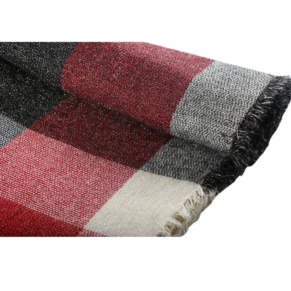 Scarf for Women Plaid Bufandas Mujer Black Warm Scarf Women Winter Scarves Shawls stoles Blanket Scarf Luxury Brand