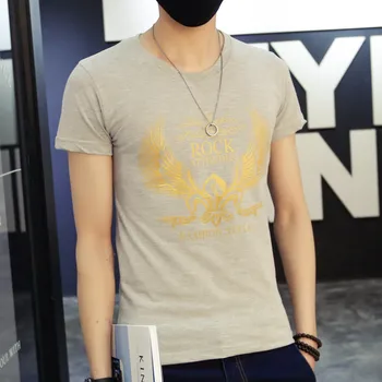 

Summer new women's street letter characters print loose short-sleeved T-shirt 6502