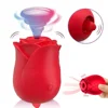 Vibrator Silicone Rose Clitoral Suction Masturbator Sex Toys for Woman Sucking Pump Women Sucker Tongue Lick Clit Stimulator 1