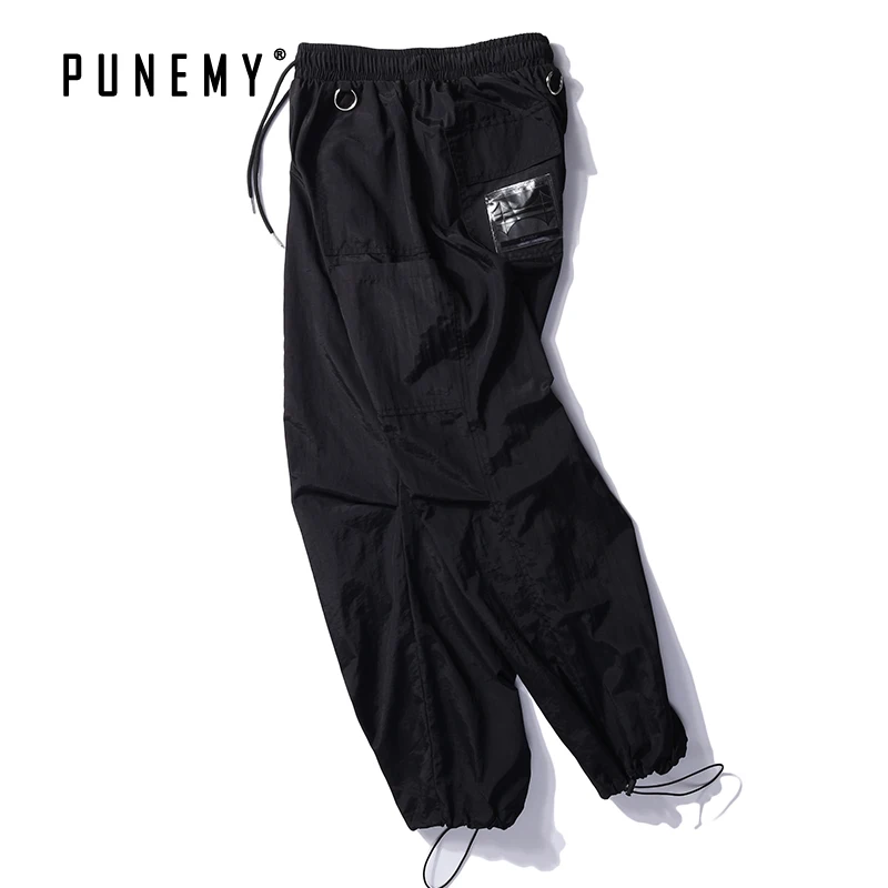 

Men Sweatpants Jogger Trousers Elastic Ankle Loose Fit Hip Hop Streetwear Harajuku Oversize Vintage Drawstring Man's Sweatpants