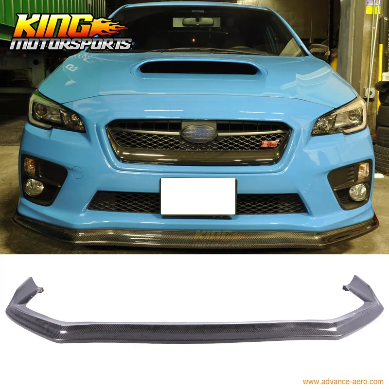 Подходит 2015-2018 Subaru WRX STI 4Dr седан CS Стиль переднего бампера для губ-углеродного