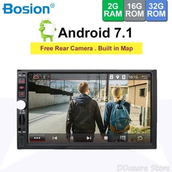 

EU Warehouse Car Radio tape recorder 2 din Android 2G RAM mirror link Steering Wheel Control support OBD2 DAB+ DVR 3G/4G