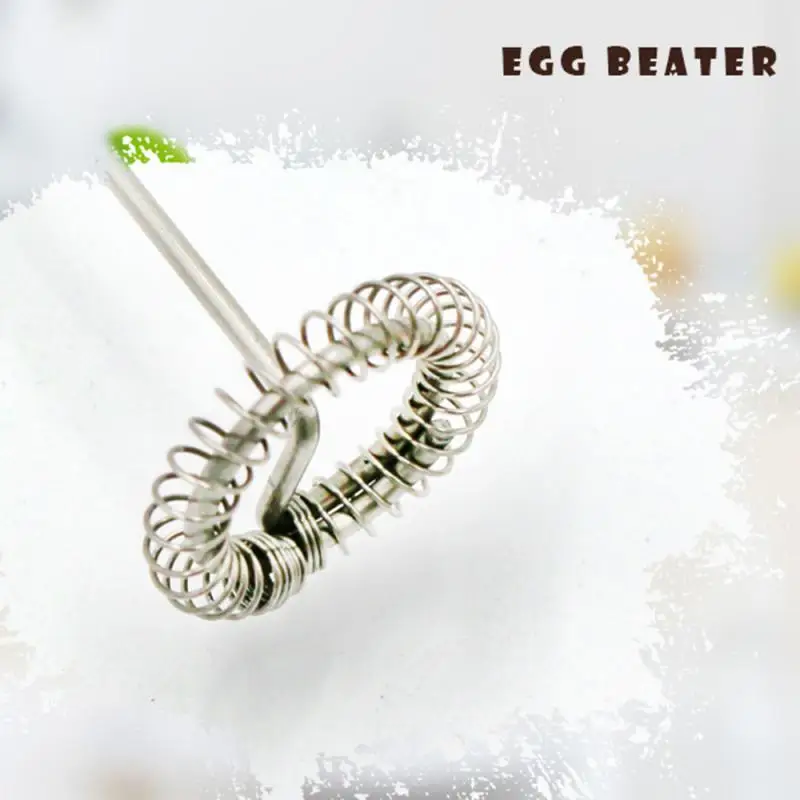 Household Kitchen Egg Mixer Mini Hand Mixing Electric Mixer Efficient Coffee Milk Food Mixing Tool 2 Color Handle Mixer