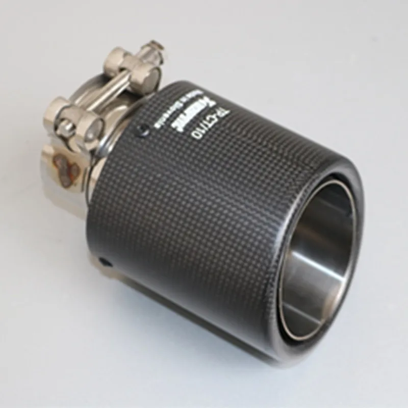 Akrapovic In Fibra di Carbonio Lucida автомобильный Стайлинг Sistema di Scarico Del Silenziatore del Tubo di Punta di Piegatura Universale