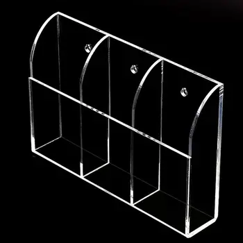 

Rc Srorage Box Remote Control 3 Slots Air Conditioner Organization Practical Tool Household Supplies Wall Mounted