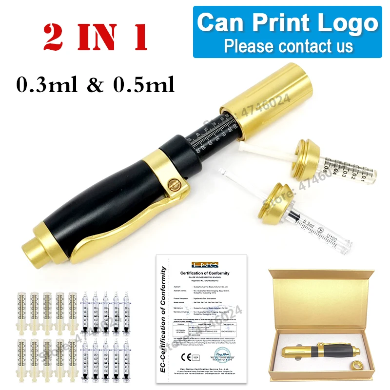 Инъекционный пистолет неинвазивный небулайзер 2 в 1 гиалуроновая ручка 0 3 мл и 5 с