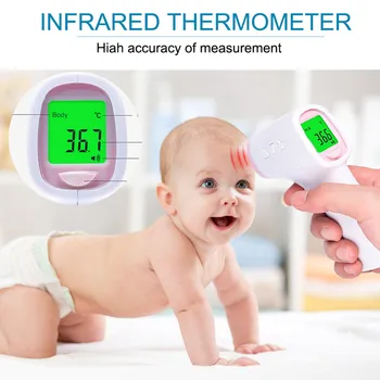 

Digital Non-contact IR Infrared Thermometer Forehead Body Temperature Tool термометр уличный градусник для тела