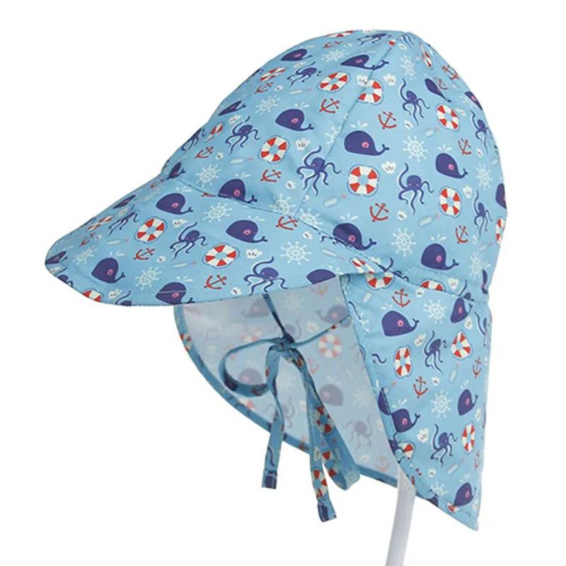 Quick-Drying Children's Bucket Hats for 3 Months to 5 Years Old Kids Wide Brim Beach UV Protection Outdoor Essential Sun Caps