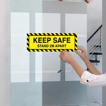 

Warning Tape Keeping Distance Stickers"Keep Safe" Remind DIY Sticker Work Safety Adhesive Tapes For Mall Store School Hospitals7