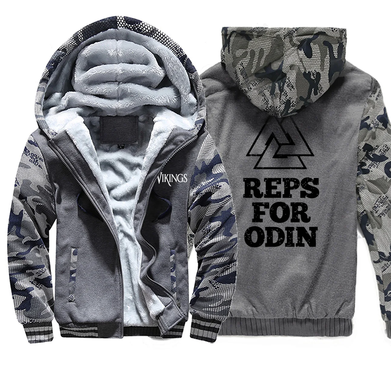 Dark Gray 1 Reps For Odin Vikings камуфляжные толстовки для мужчин Athelstan Sons Of Anarchy Gone To Valhalla спортивная одежда осень размера плюс флисовая уличная одежда - Цвет: Dark Gray 1