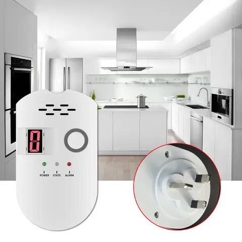 Combustible Gas Leakage Propane Sensor Warning LPG LNG Coal Natural Gas Leak Detector Monitor Sound Security Alarm Safety GT