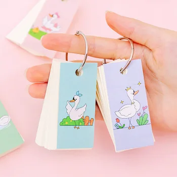 

1pcs Swan Mini Memo Pad Kawaii Stationery Student Cute Planners Notebook Novelty Notebooks Schedule Book Kawaii School Supplies