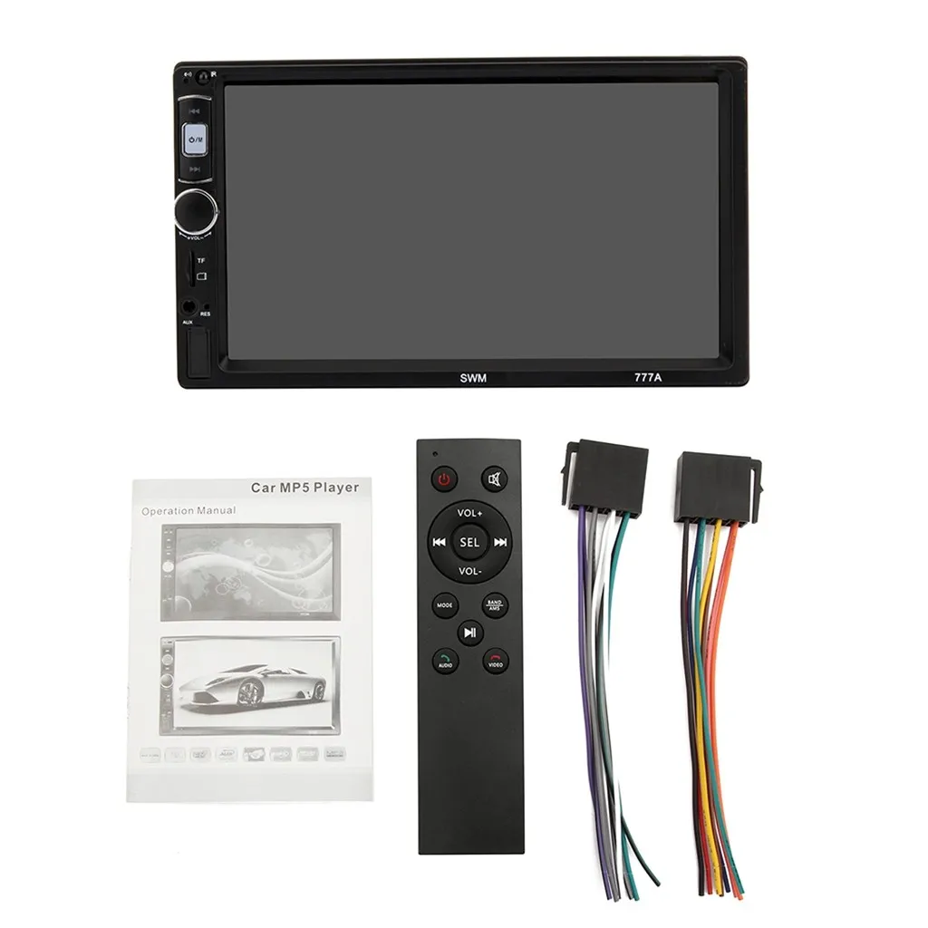 Swm-777a емкостный экран 800x480p 7 дюймов центральный Контроль Автомобиля Mp5/mp4 плеер карты Fm Bt Rca аудио выход Usb2.0# P20