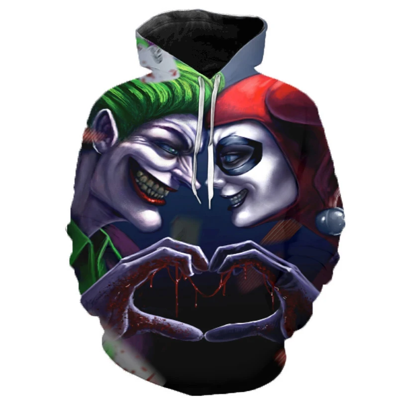 Haha Joker толстовка с 3D принтом толстовки для мужчин и женщин хип хоп забавная