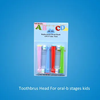 

For oral b children electric toothbrush heads replacement brush heads for oral-b electric stages kids ortho vitality 4pcs/lot