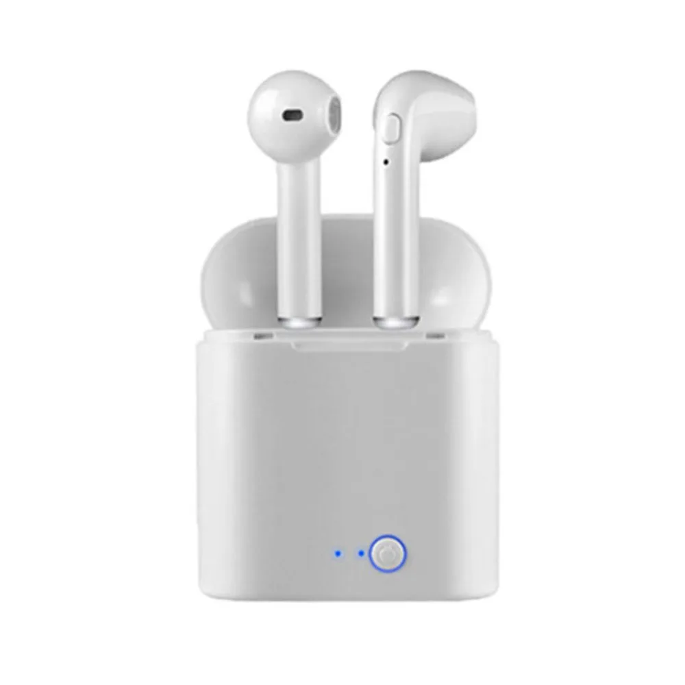 i7s white I7s TWS Bluetooth наушники стерео беспроводные наушники HIFI Звук Спортивная гарнитура Беспроводные Игровые наушники для iphone xiaomi - Цвет: i7s white