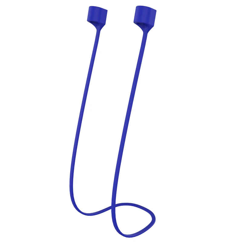 Магнитный Анти-потеря шнура для наушников Airpods Аксессуар Ремешок линия для Apple Air Pod Pad наушники силиконовый кабель силиконовый Канат - Цвет: Blue