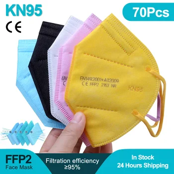 

70PCS ffp2 face mask KN95 facial masks filter maske Mouth mask FFP2mask KN95mask anti dust mask mascaras mascarilla ventilation