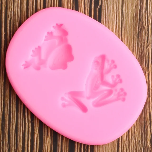 3D Béka Varangy Szilikon Penész Állatok Fondant Penészek Barkácsparti Torta Dekorációs Szerszámok Cukorkapolimos Agyag Csokoládé Gumpaste - Image 4