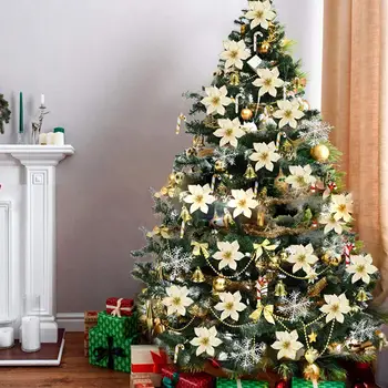 

Christmas Flower Decorative Pendant Entertainment Festival Chritsmas Tree 120pcs Non-woven Fabric Creative Party