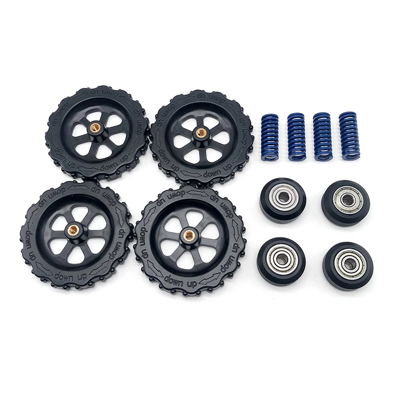 Blue 625ZZ CNC роликовый подшипник для колес с регулировкой гайки+ пружины комплект для 3d принтера DQ-Drop - Цвет: Blue