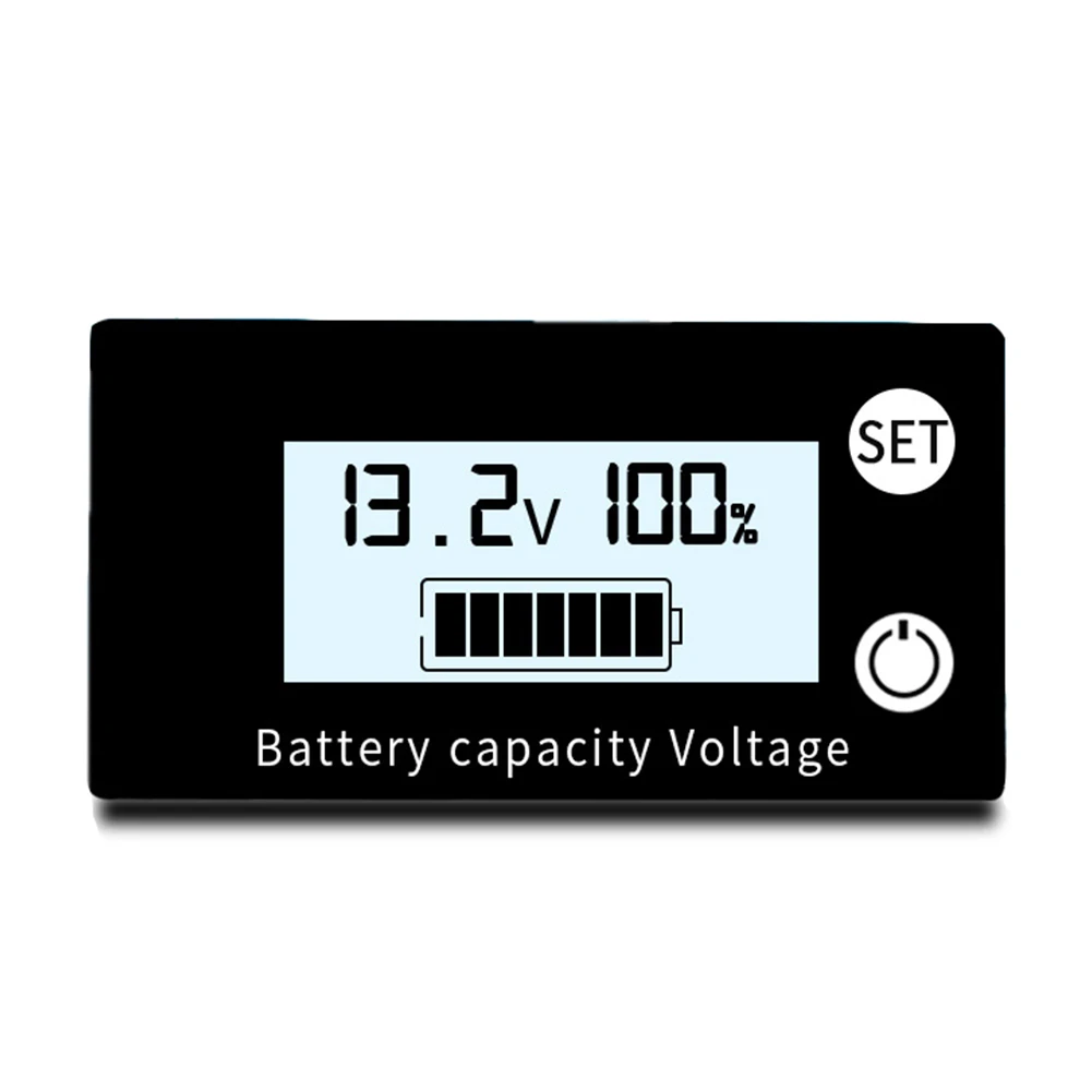 

Taidacent DC8V-100V ЖК-дисплей Батарея Ёмкость монитор Индикатор Напряжение измерителем влажности и температуры автомобиля Батарея свинцово-кислотный литиевая Батарея датчик уровня топлива