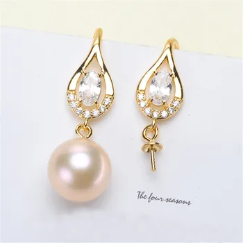 

Pearl Earrings fittings factory diy jewelry making Earrings Base Settings Gold Filling Classic Earrings Findings for Women charm